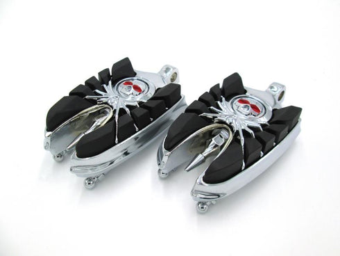 Posapies para motos Cromo Zombie (Jgo)